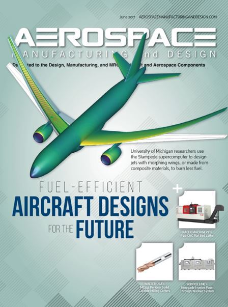 "Aerospace Manufacturing and Design" - Flyer, with plane