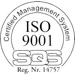 Certified Management System ISO 9001 SQS logo