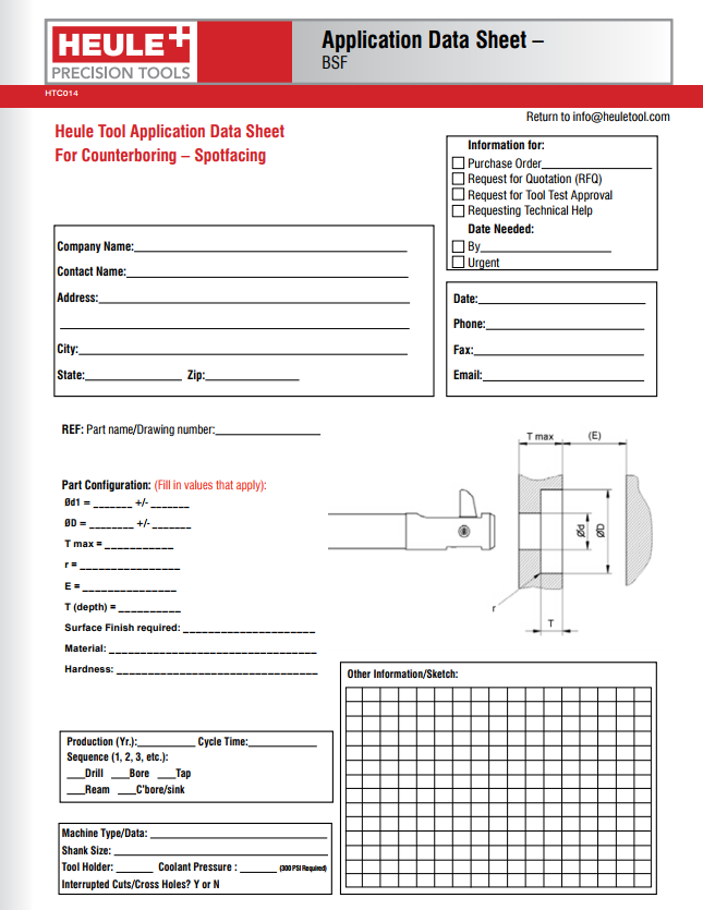 BSF application data sheet pdf preview