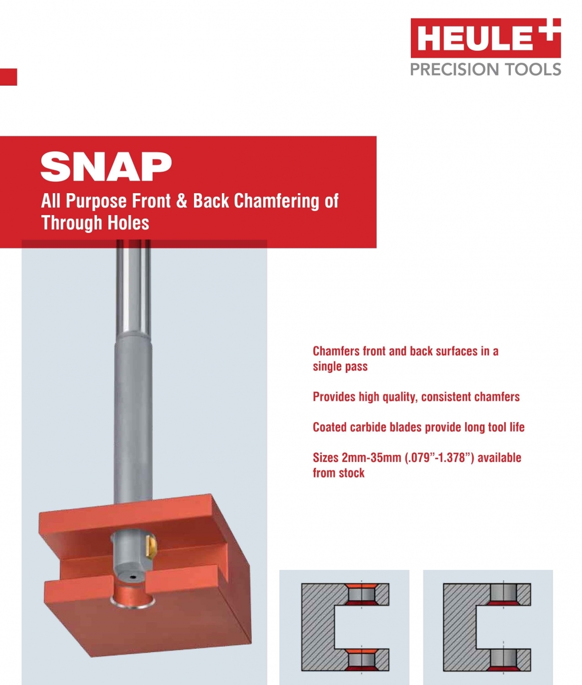 SNAP chamfering tool catalog