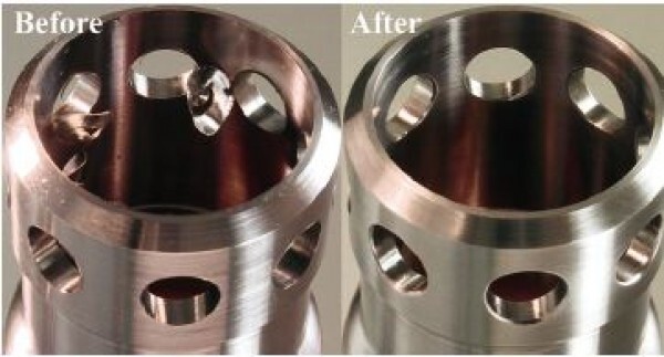 Before and After of drilled holes
