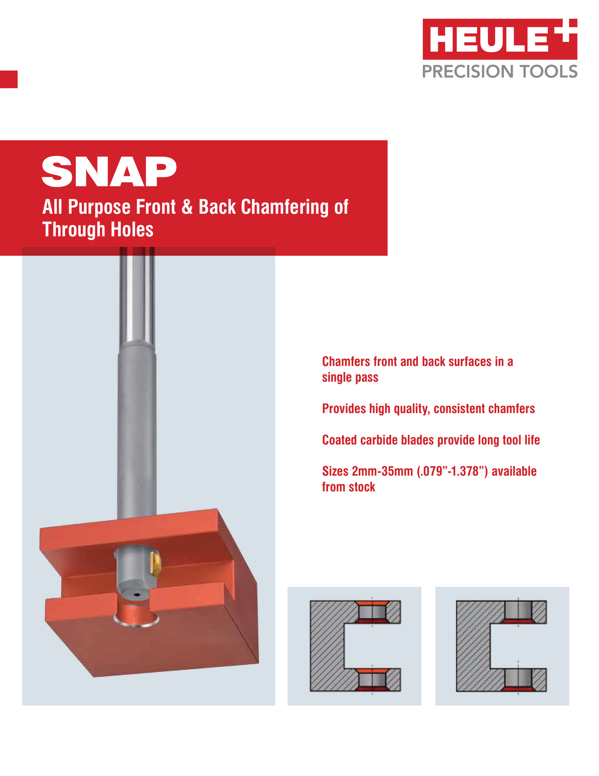 SNAP chamfering tools catalog cover