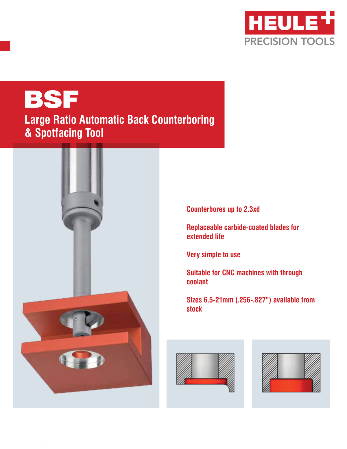 BSF back spotfacing tool catalog