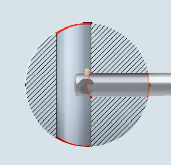 cross hole deburring applications for sloped bores